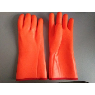 PVC Coated Winter Work Gloves Sandy Palm